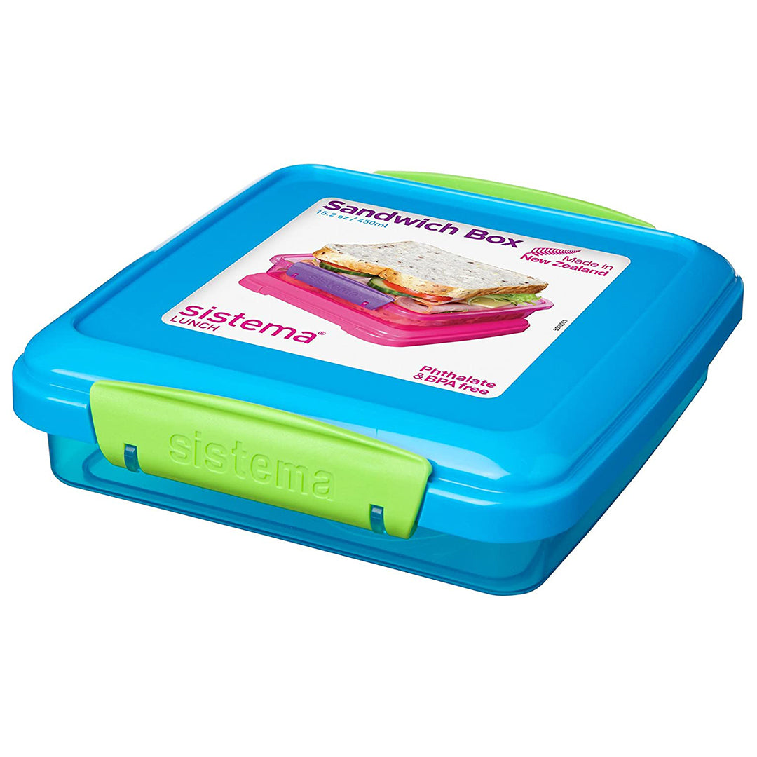 Buy Sistem 450ml Sandwich Box Colored (Sold Separately Subject to Availability) | Yallatoys.com