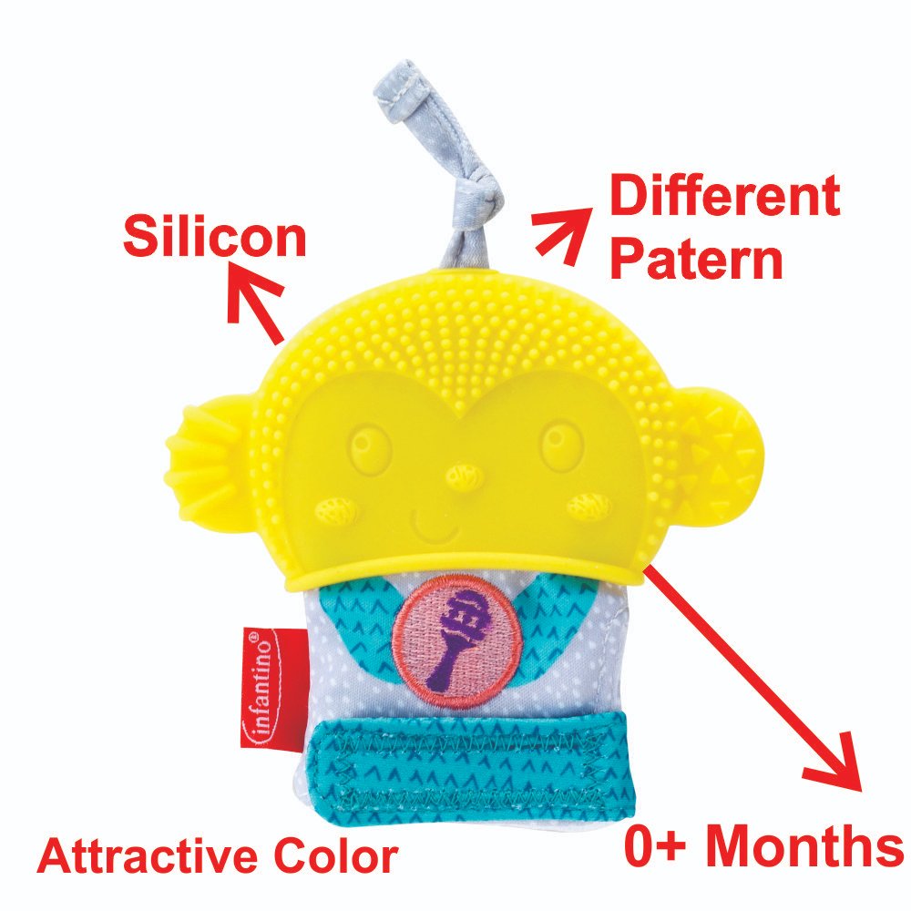 Infantino Rattle & Crinkle Teething Mitten Infantino Yallatoys