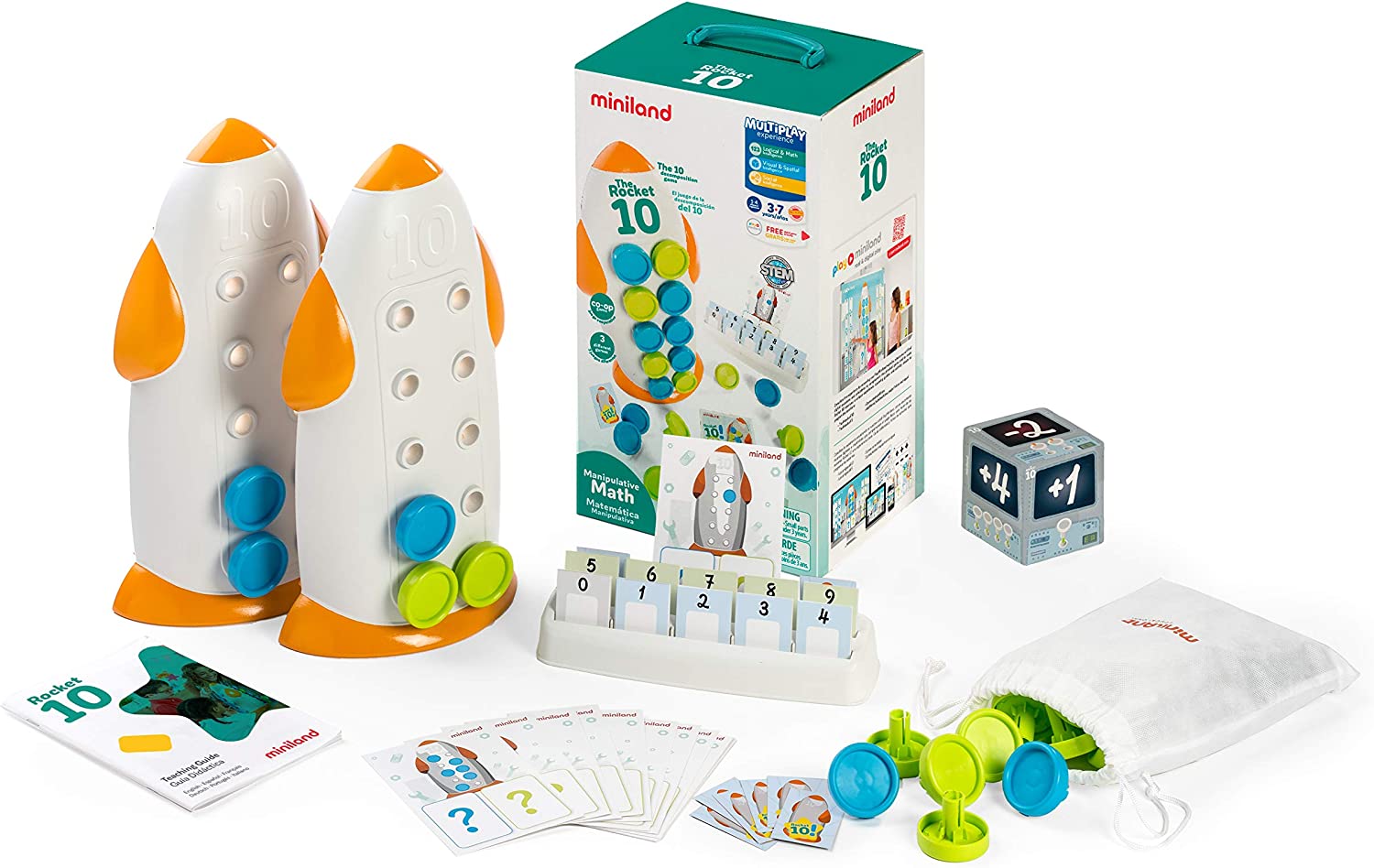 Buy Miniland Educational The Rocket 10 Arithmetic Game for Children | Yallatoys.com