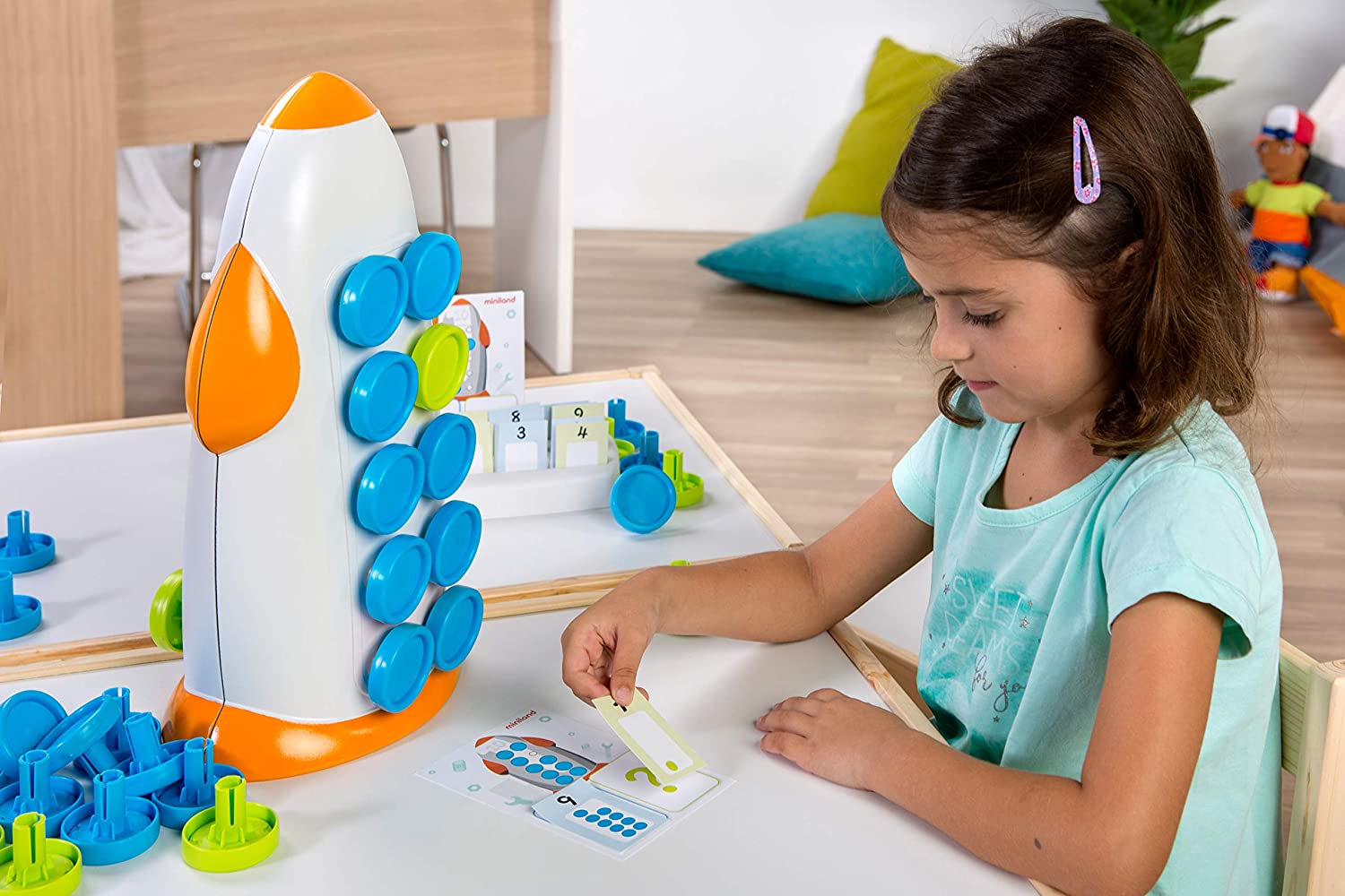 Buy Miniland Educational The Rocket 10 Arithmetic Game for Children | Yallatoys.com