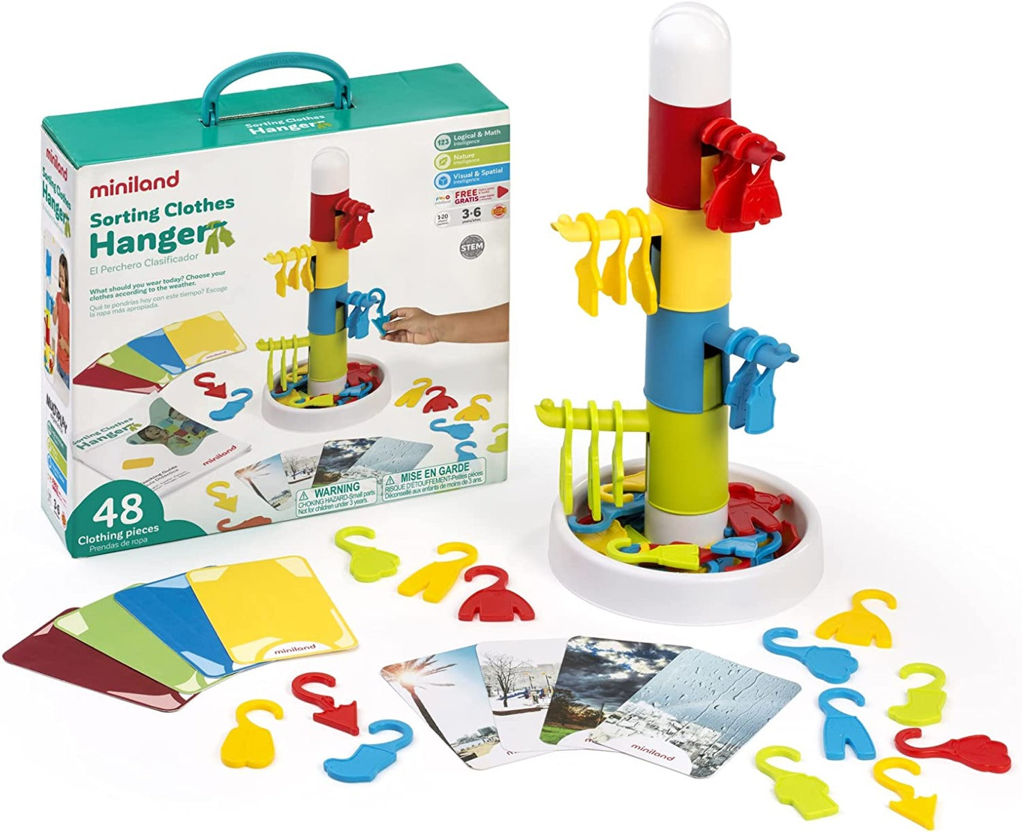 Buy Miniland Educational Sorting Clothes Hanger | Yallatoys.com