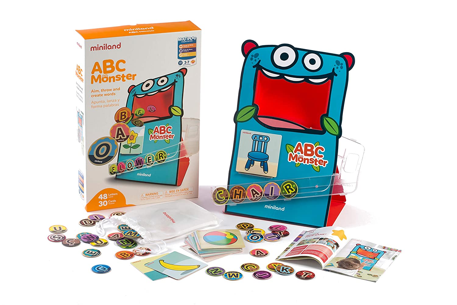 Buy Miniland Educational ABC Monster Game Interactive Alphabet Phonics and Spelling Teaching Game | Yallatoys.com