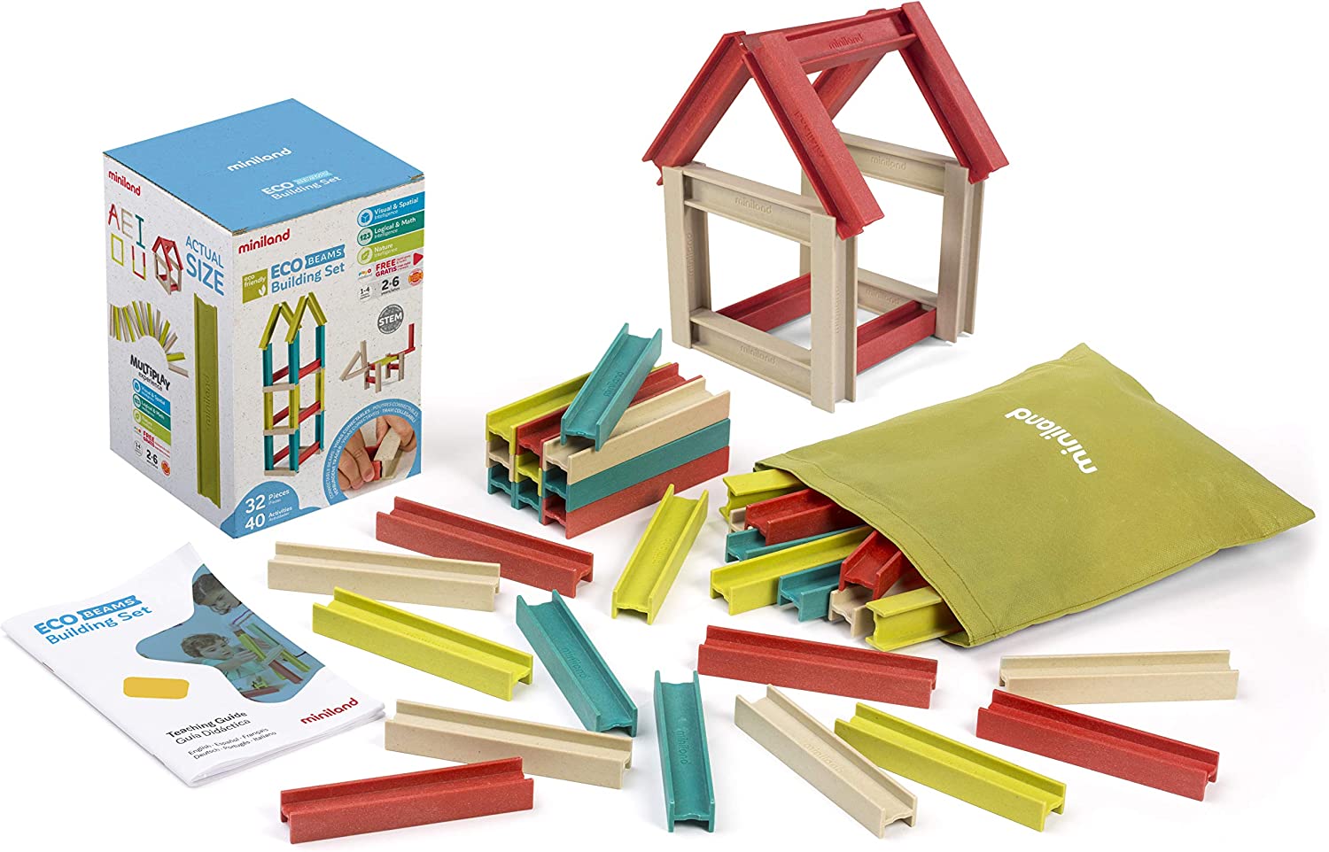 Buy Miniland ECO Beams Building Set | Yallatoys.com
