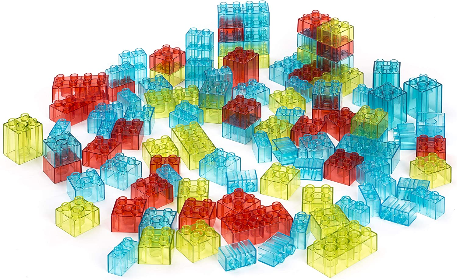 Buy Miniland 100pcsTranslucent Blocks | Yallatoys.com