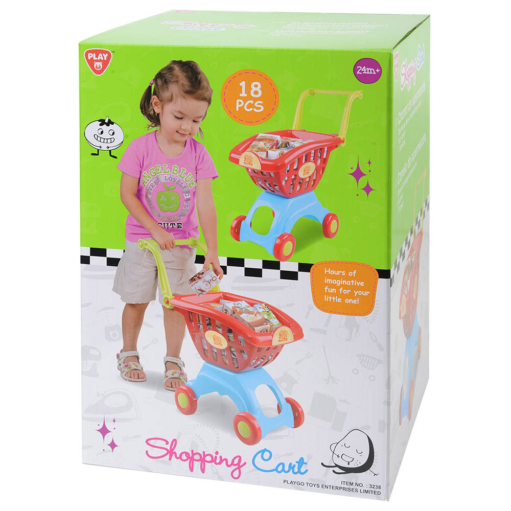 Buy Playgo Shopping Cart 18pcs | Yallatoys.com
