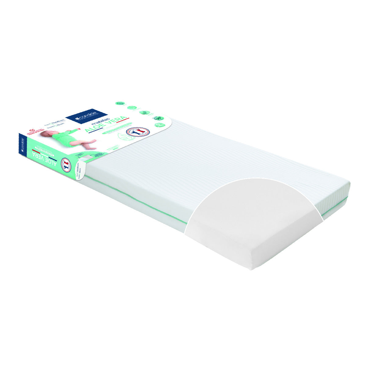 Candide Aloe Vera Mattress with Removable Cover Candide Yallatoys