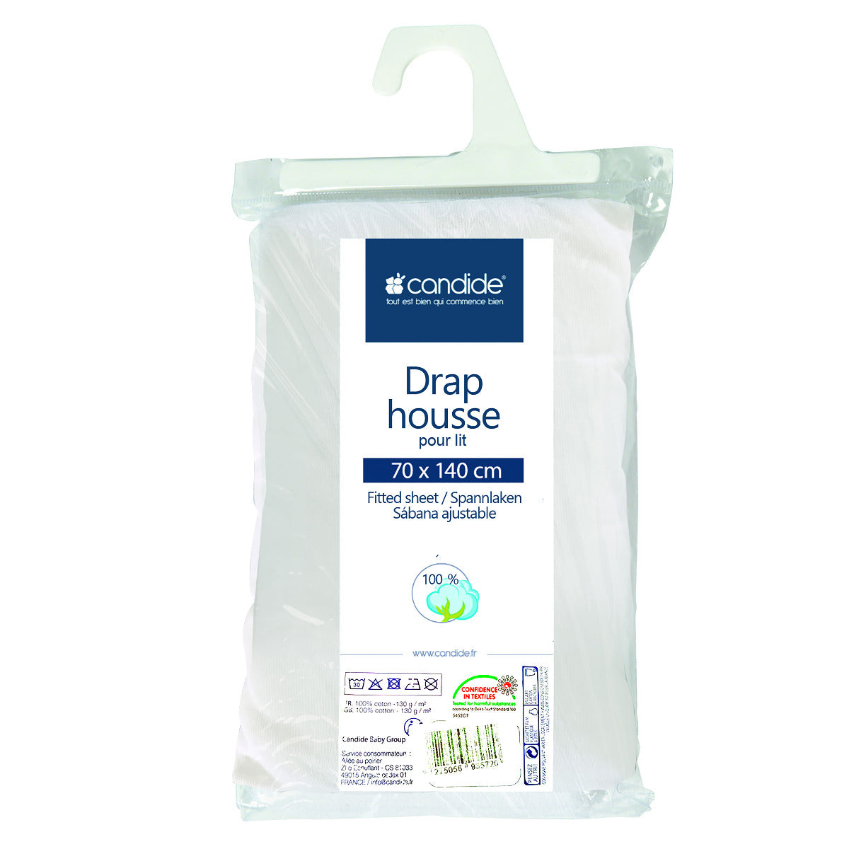 Candide cotton fitted Sheet White