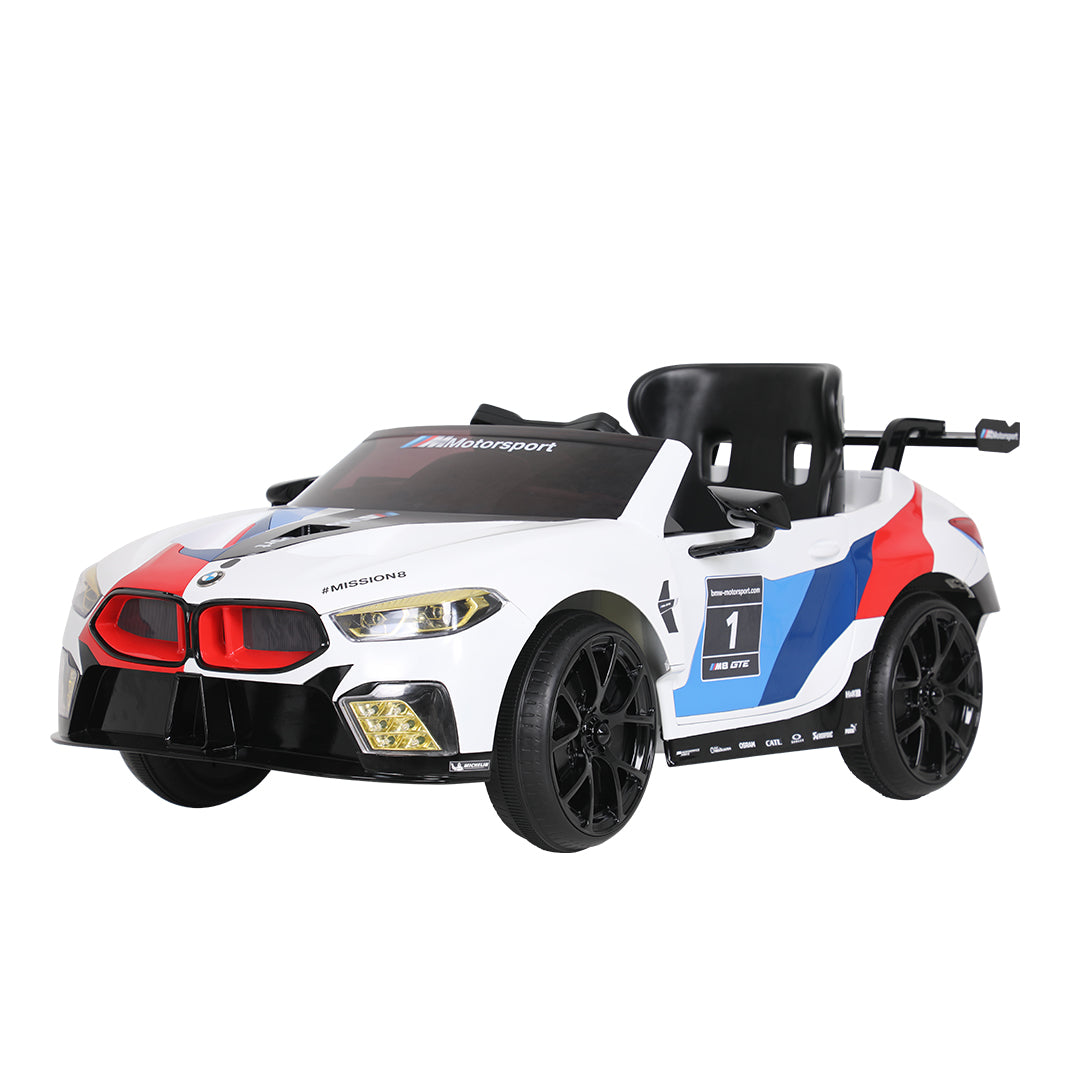 Buy Rollplay BMW M8 GTE Racing, 12V, RC, White | Yallatoys.com
