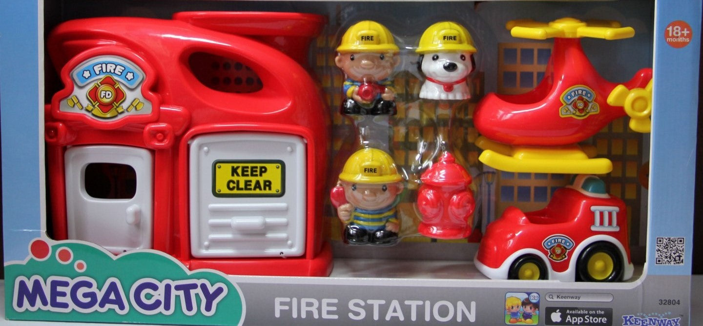 Buy Keenway Mega City Fire Station | Yallatoys.com
