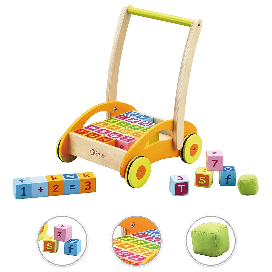 Buy Classic World Baby Walker With Blocks | Yallatoys.com