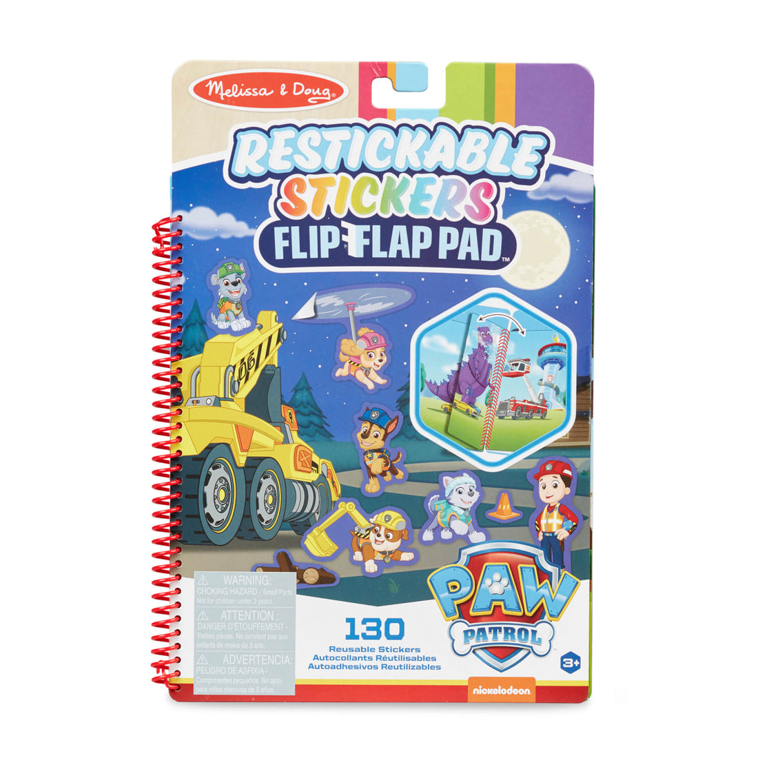 Buy Melissa & Doug Paw Patrol Restickable Stickers Flip Flap Pad Book Ultimate Rescue | Yallatoys.com