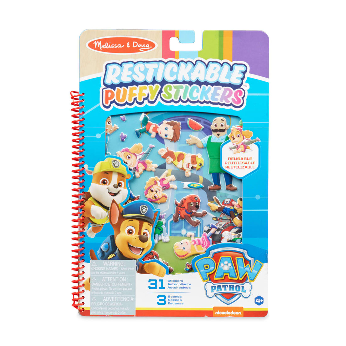 Buy Melissa & Doug Paw Patrol Puffy Sticker Book Adventure Bay | Yallatoys.com