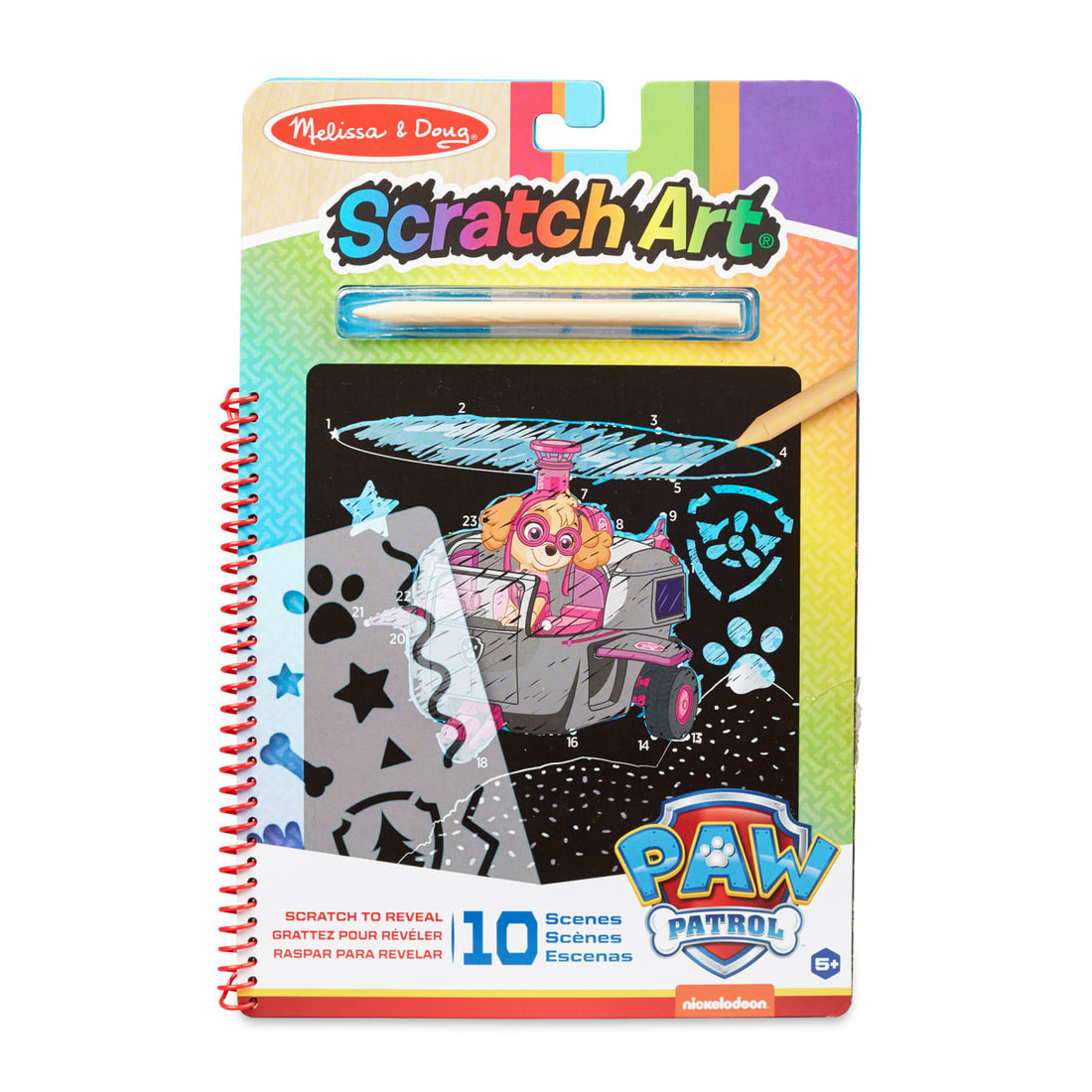 Buy Melissa & Doug Paw Patrol Scratch Art Pad Skye | Yallatoys.com