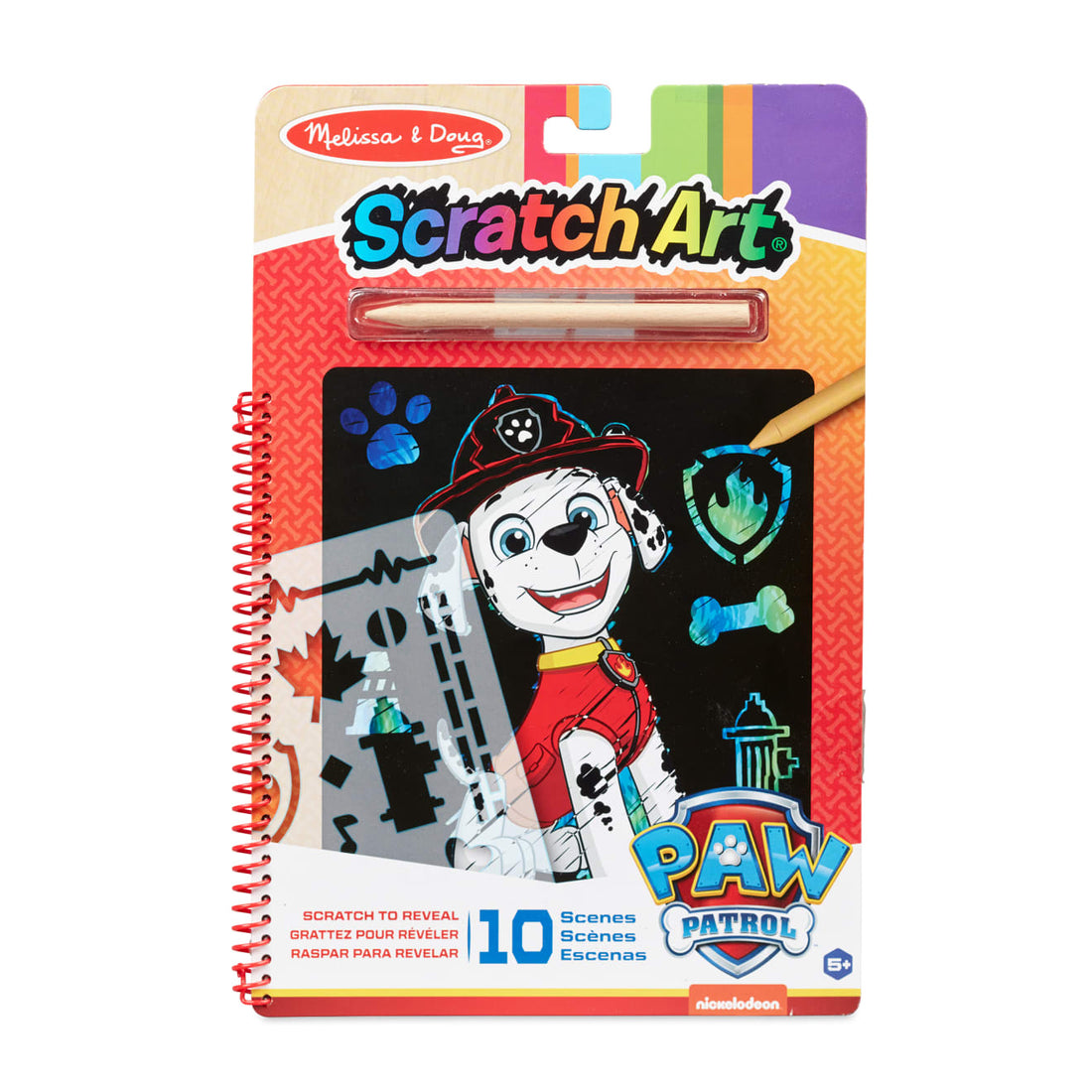 Buy Melissa & Doug Paw Patrol Scratch Art Pad Marshall | Yallatoys.com