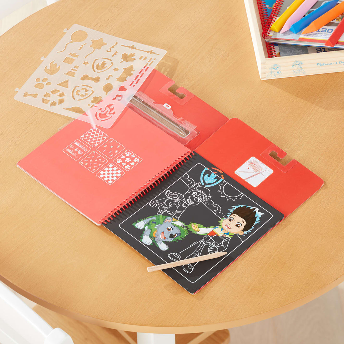 Buy Melissa & Doug Paw Patrol Scratch Art Pad Marshall | Yallatoys.com