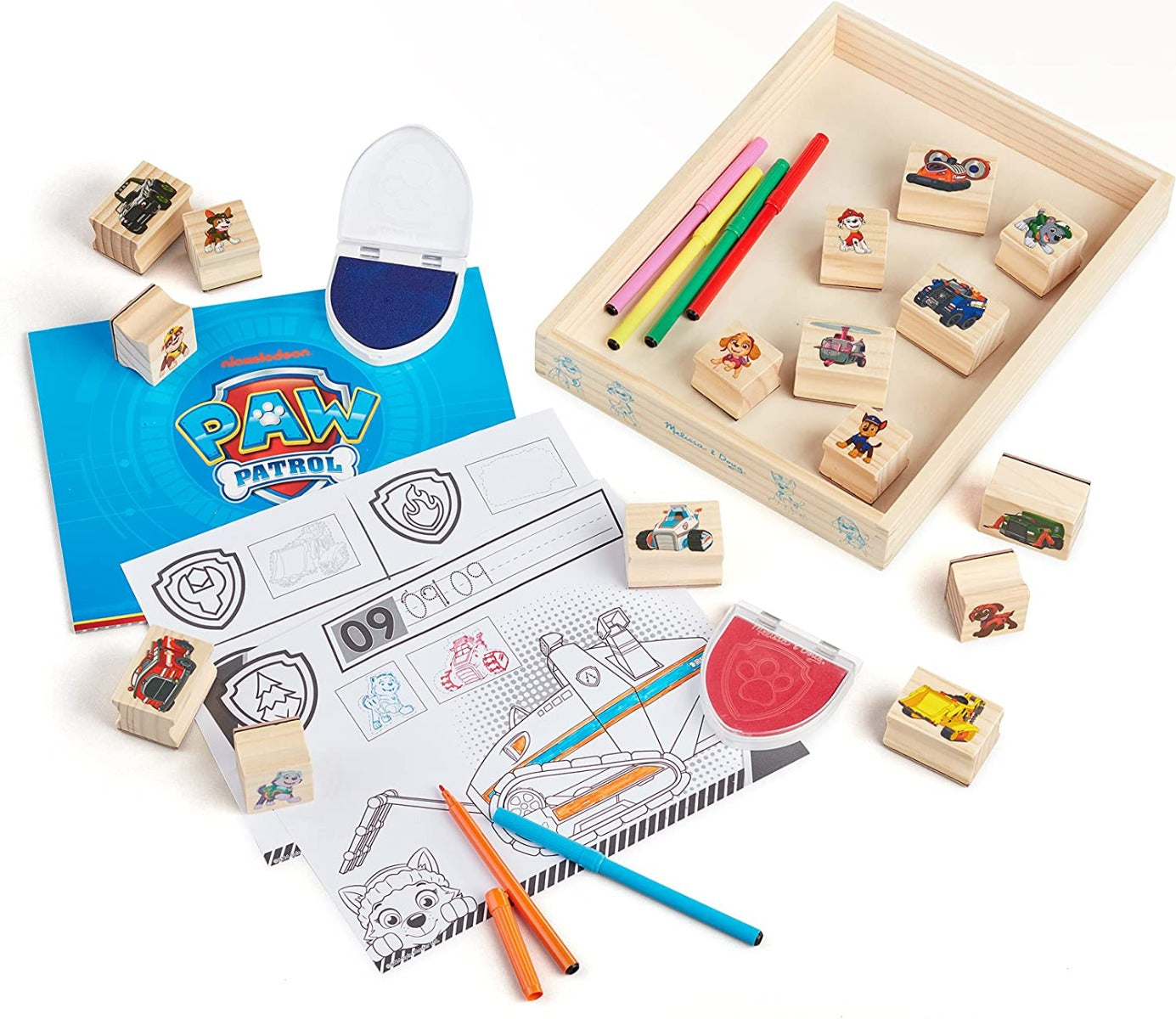 Buy Melissa & Doug Paw Patrol Wooden Stamps Activity Set | Yallatoys.com