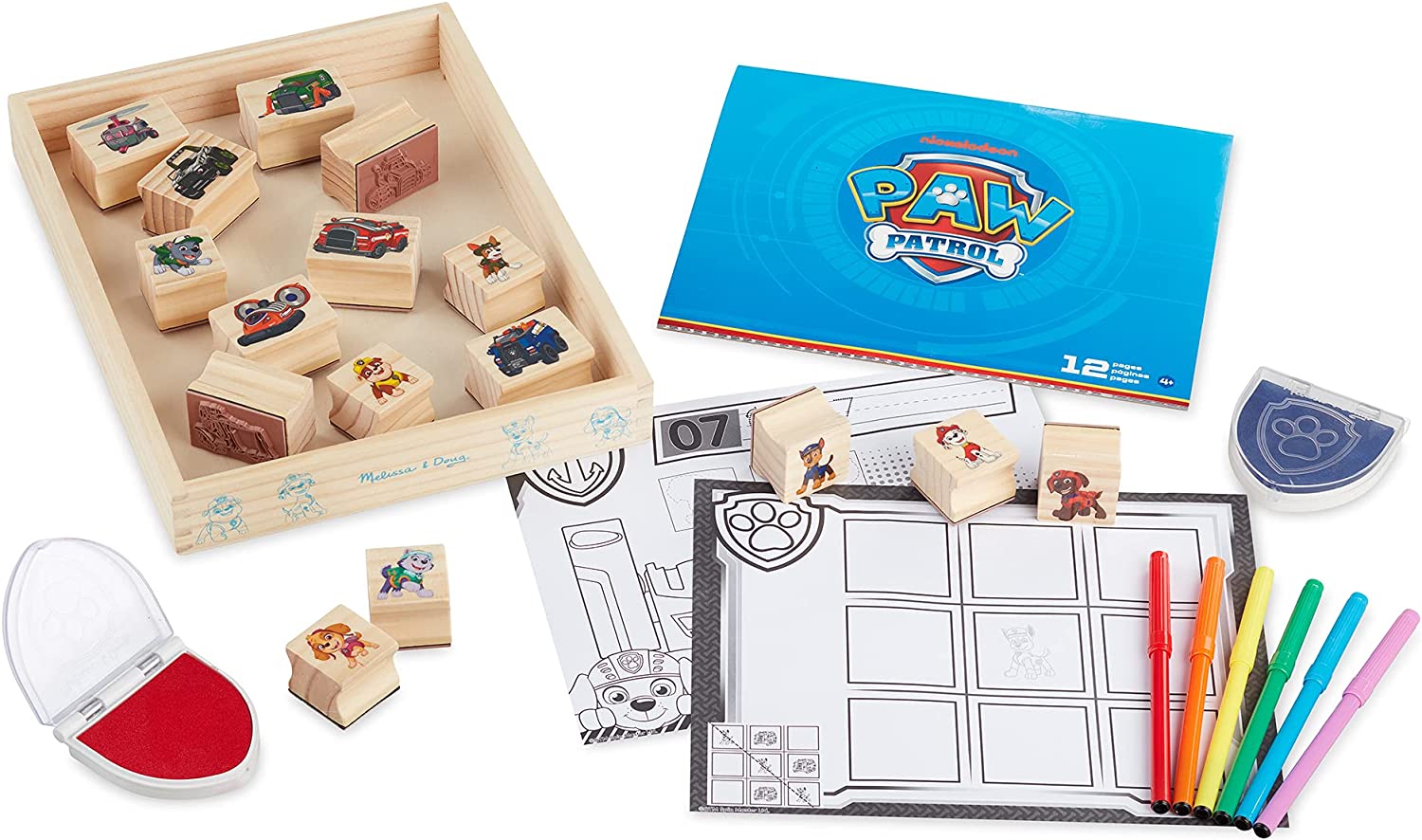 Buy Melissa & Doug Paw Patrol Wooden Stamps Activity Set | Yallatoys.com