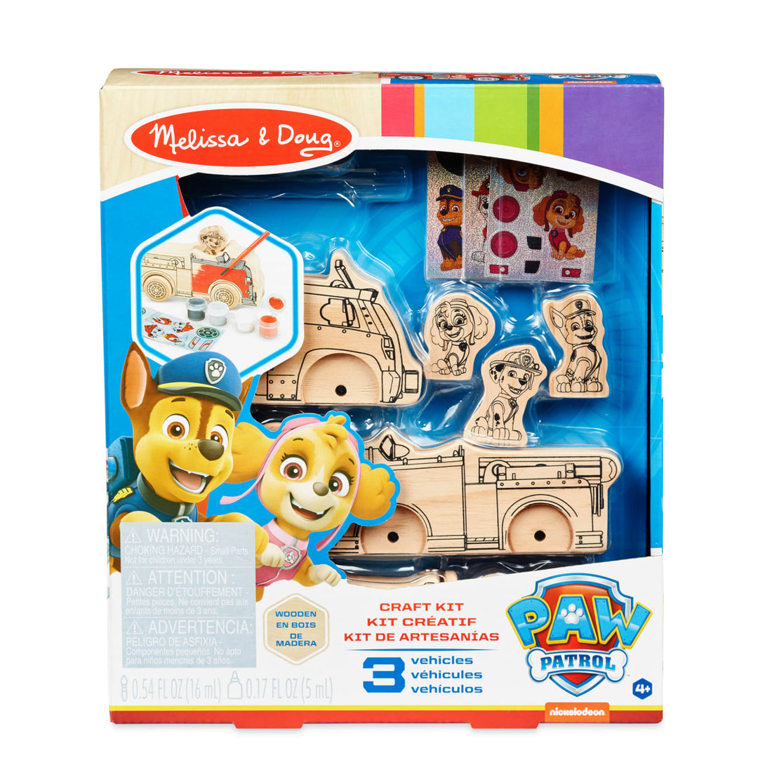 Buy Melissa & Doug Paw Patrol Craft Kit Vehicles Colouring | Yallatoys.com
