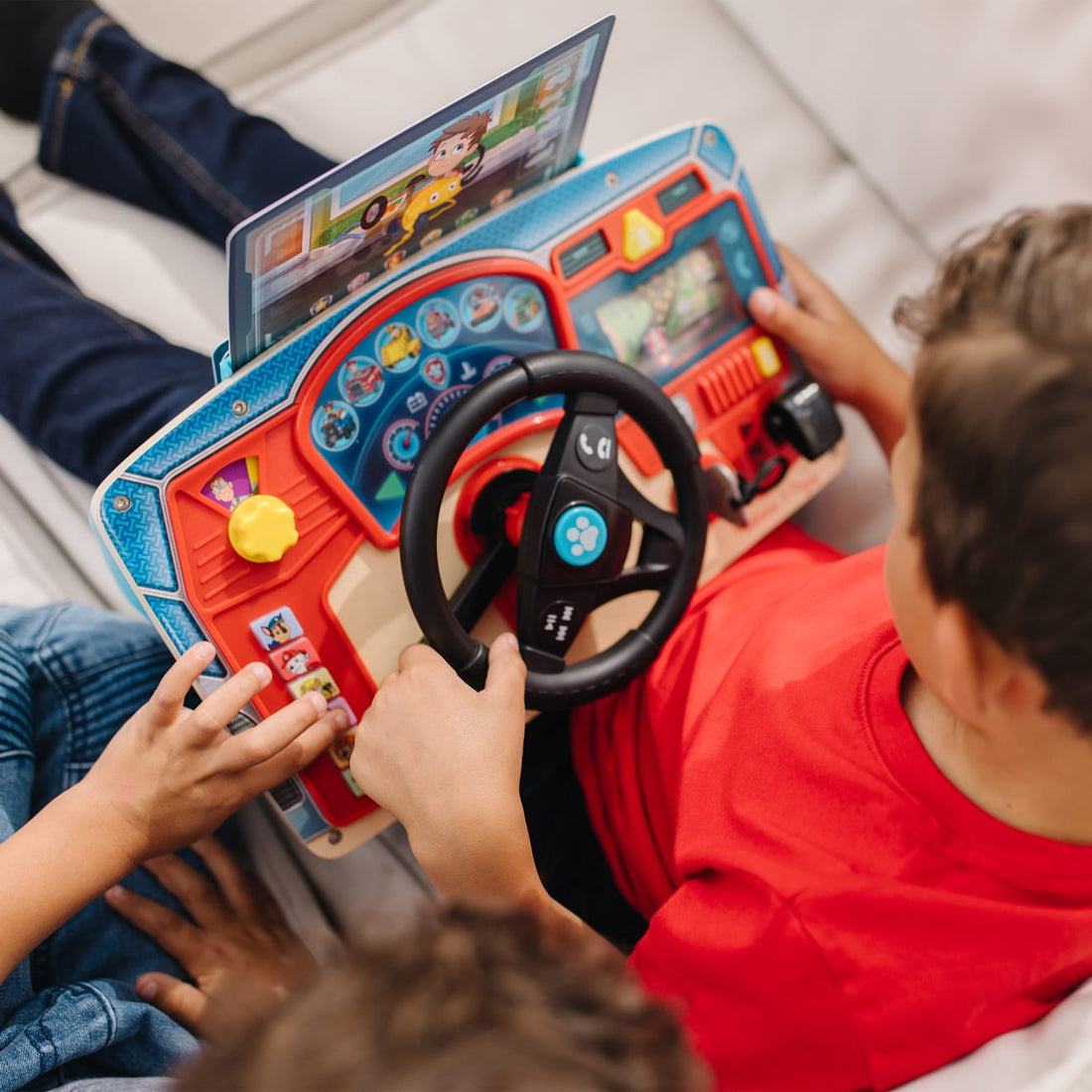 Buy Melissa & Doug Paw Patrol Steering Wheel Rescue Mission Wooden Dashboard | Yallatoys.com