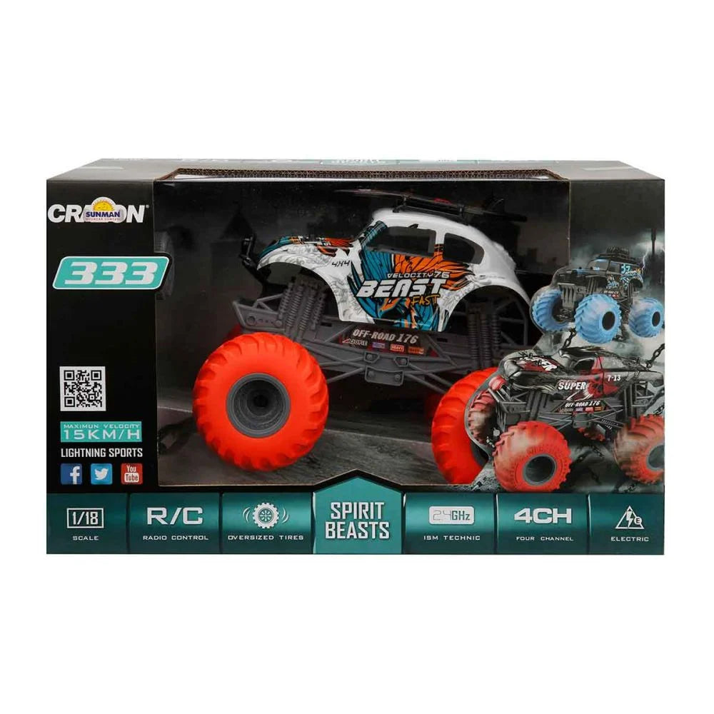 Buy Crazon 2.4G 1:18 oversize wheel cross road  | Yallatoys.com