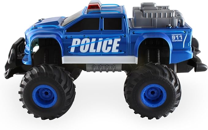 Buy Crazon neon monster scale 1:16 furious cold light police car | Yallatoys.com