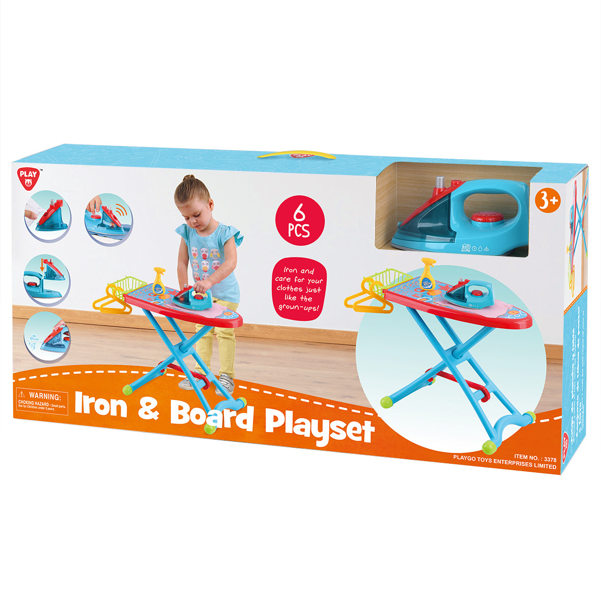 Playgo Iron and Iron Board Playset 6Pcs Playgo Yallatoys