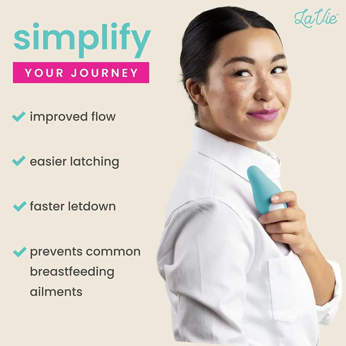 Lavie Lactation Massager Teal Lavie Yallatoys