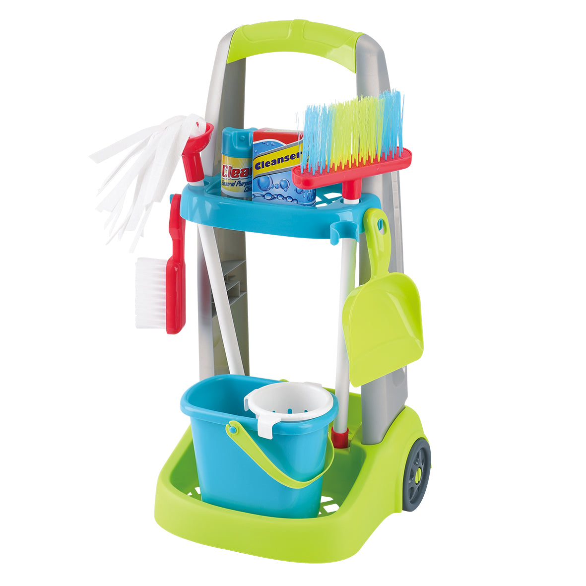 Playgo Sweep and Mop Cleaning Trolley Playgo Yallatoys