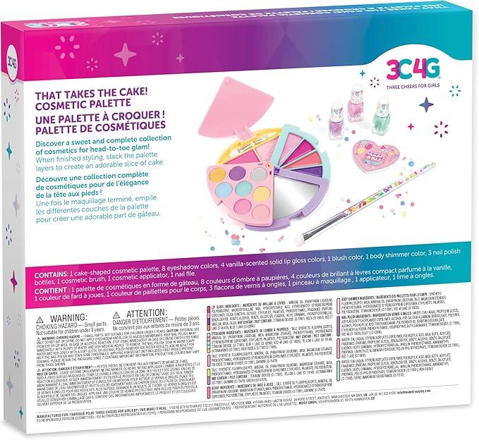 Buy 3C4G That Takes the Cake Cosmetic Palette 21pc Shaped Complete Beauty Set | Yallatoys.com