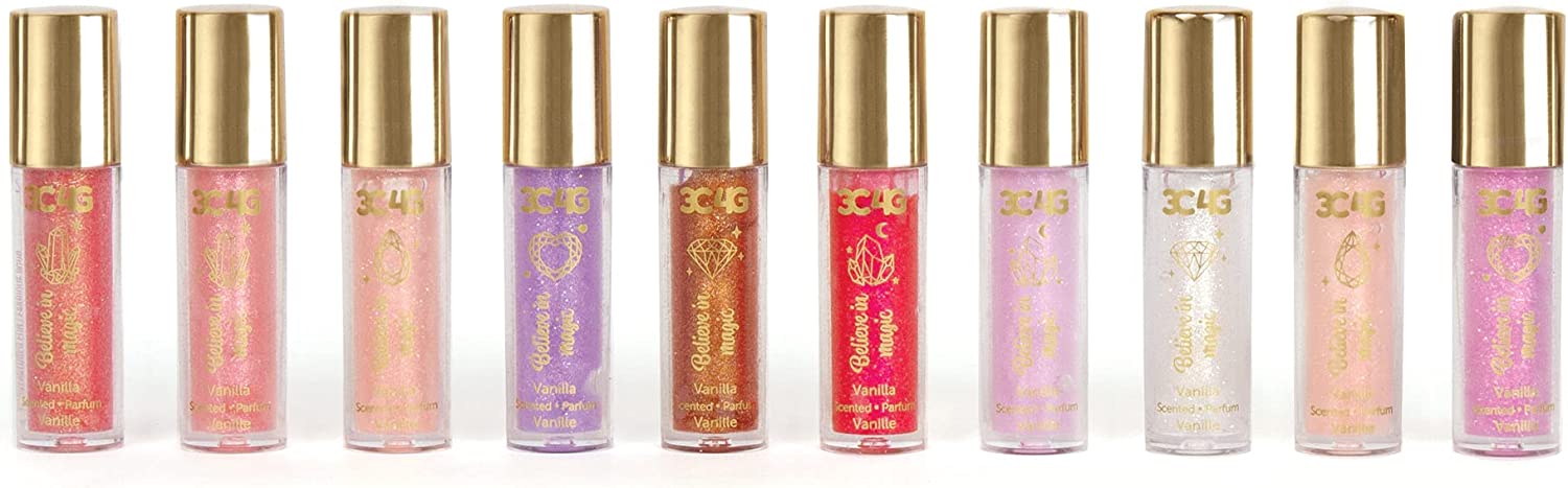 Buy 3C4G Pink and Gold Lip Gloss Set 10 Pack | Yallatoys.com