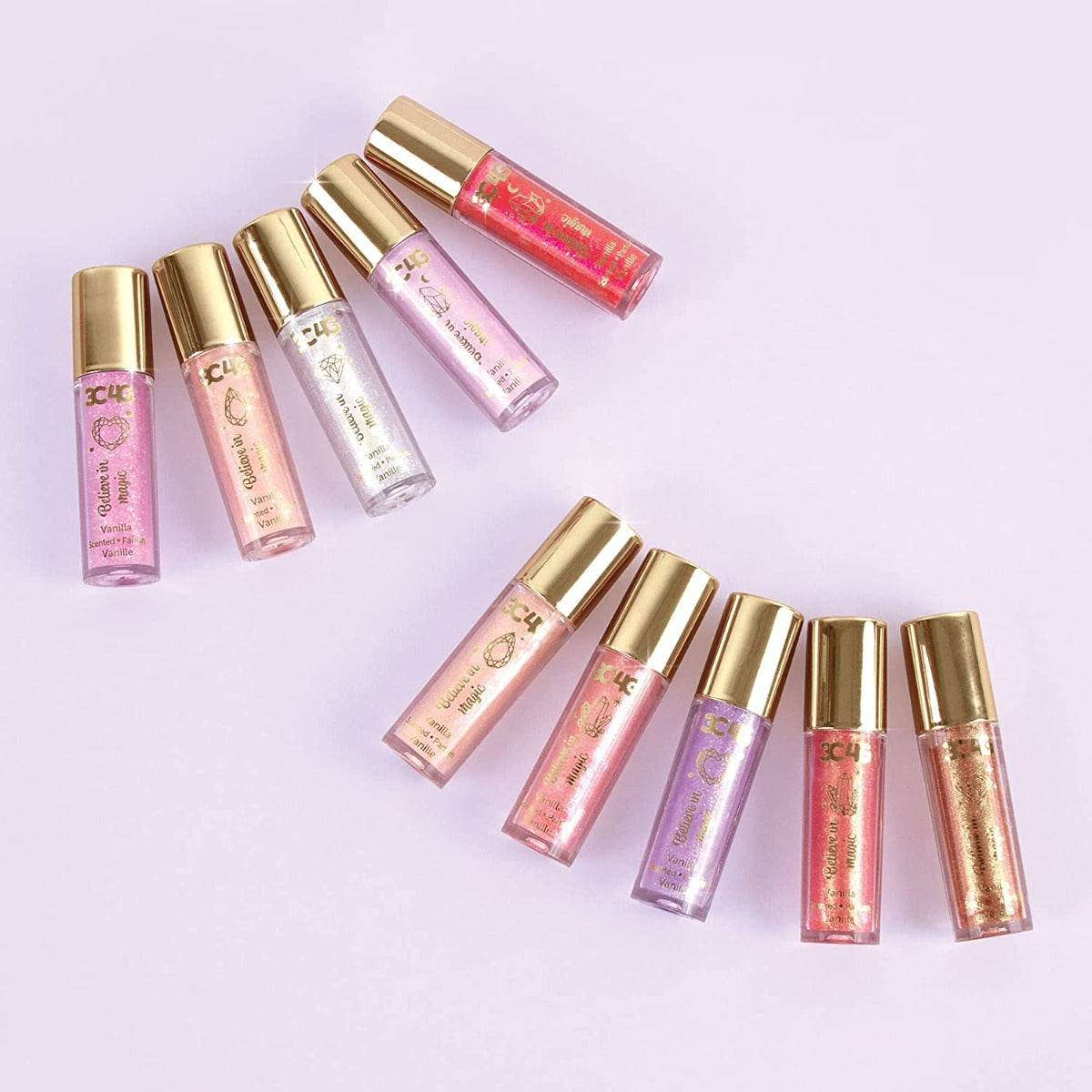 Buy 3C4G Pink and Gold Lip Gloss Set 10 Pack | Yallatoys.com