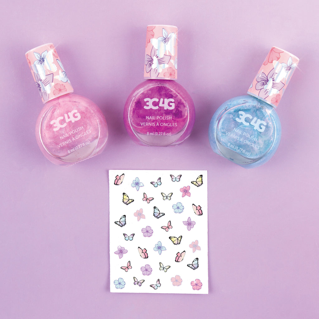 Buy 3C4G Butterfly Nail Polish Trio | Yallatoys.com