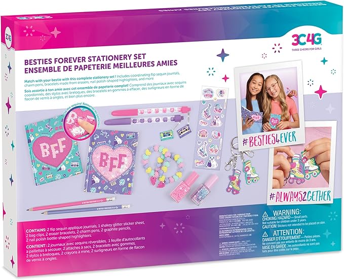 Buy 3C4G Besties Forever Stationery Set 13pc Matching BFF Set | Yallatoys.com