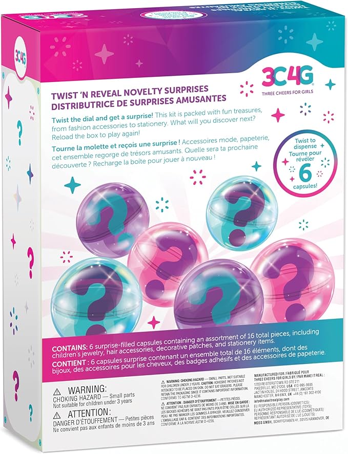Buy 3C4G Twist N Reveal Novelty Surprises Dispenses 16 Treasure | Yallatoys.com