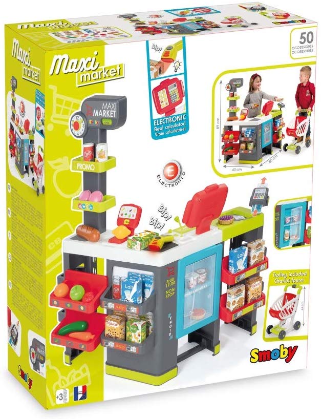 Buy Smoby Maxi Market Kids Supermarket Shop | Yallatoys.com