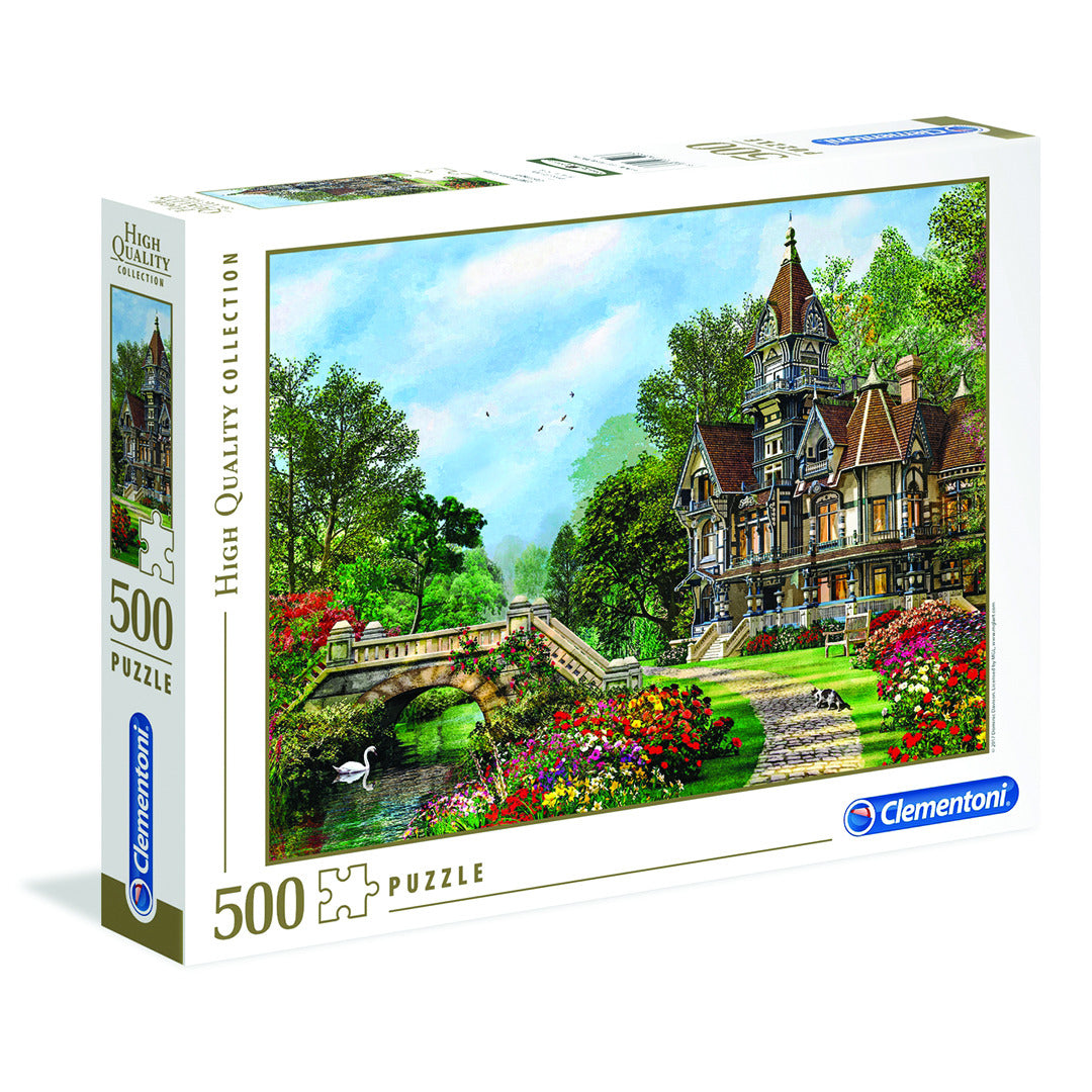 Buy Clementoni Collection Old Waterway Cottage 500 pieces Multicolor | Yallatoys.com