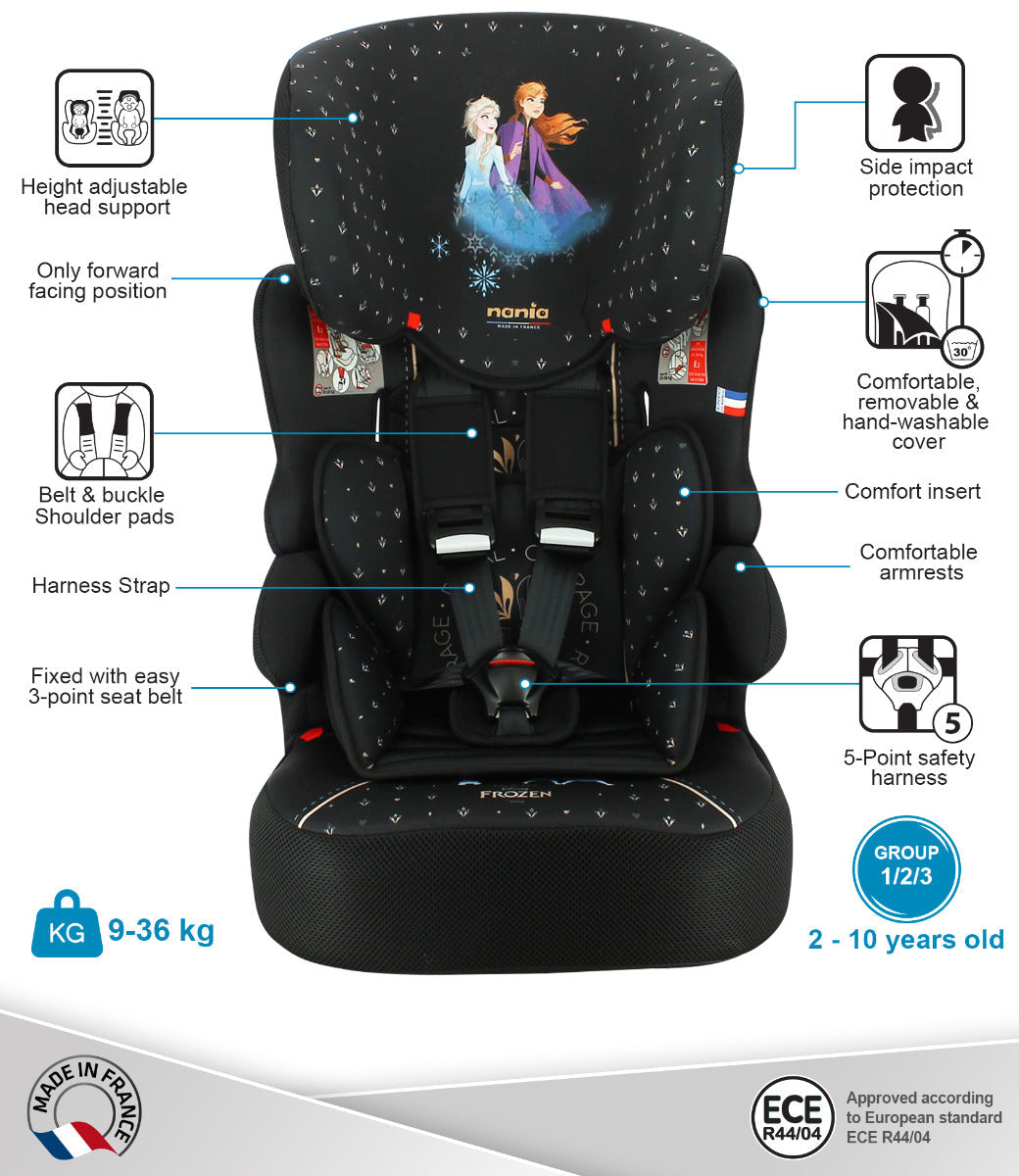 Nania Beline Frozen Royal Courage Grey Carseat Nania Yallatoys