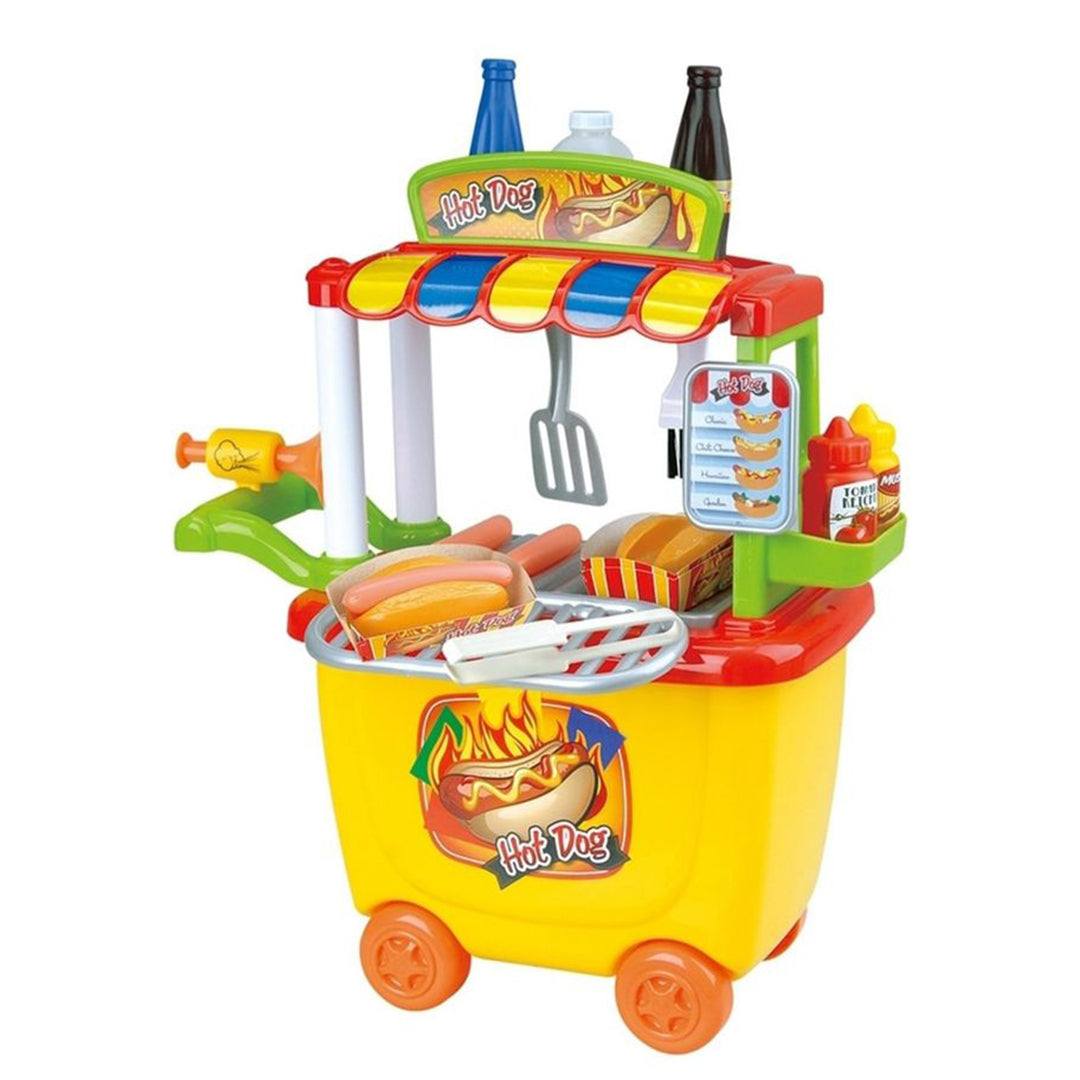Buy Playgo Gourmet Hot Dog Cart 30 Pieces | Yallatoys.com