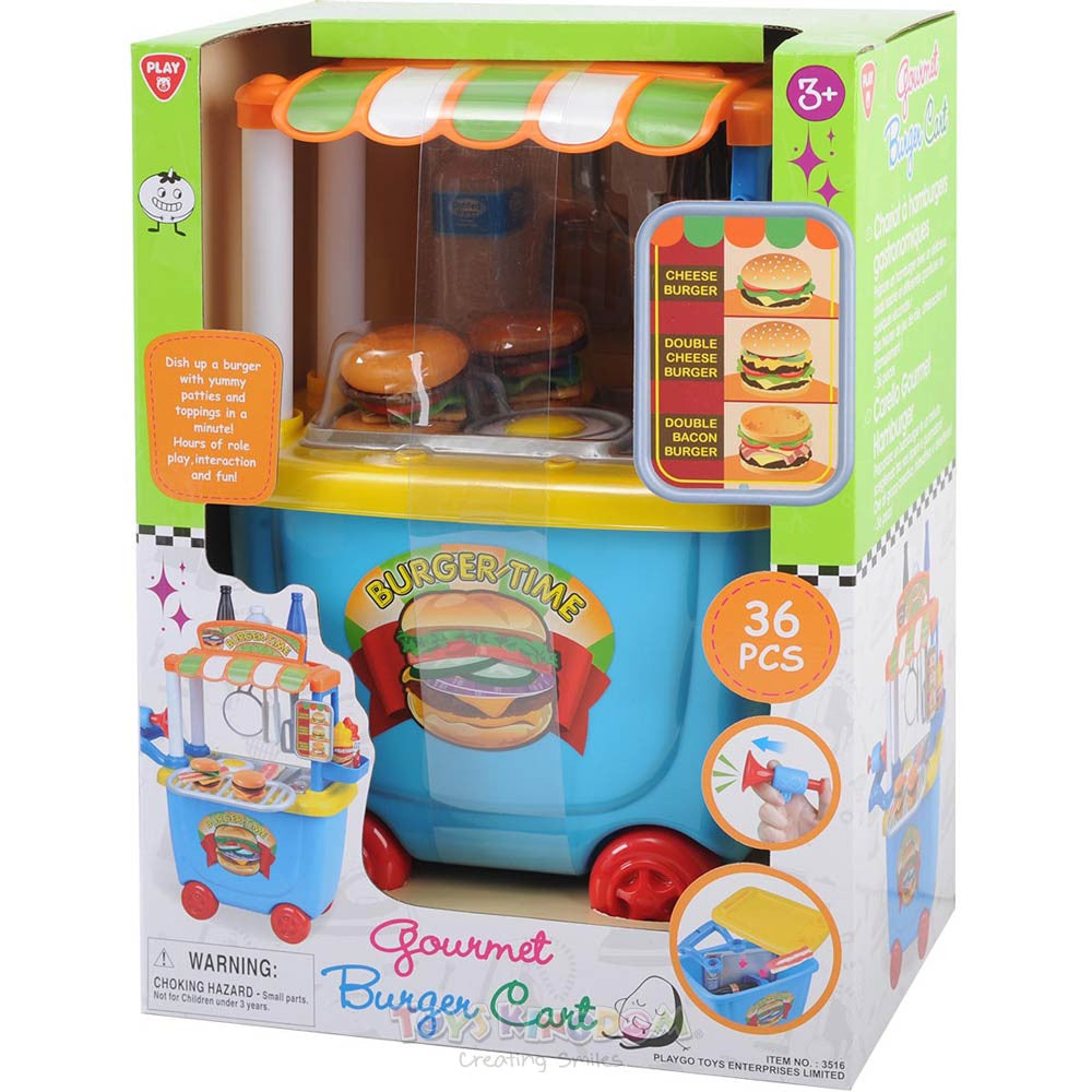 Buy Playgo Burger Cart Value Pack | Yallatoys.com