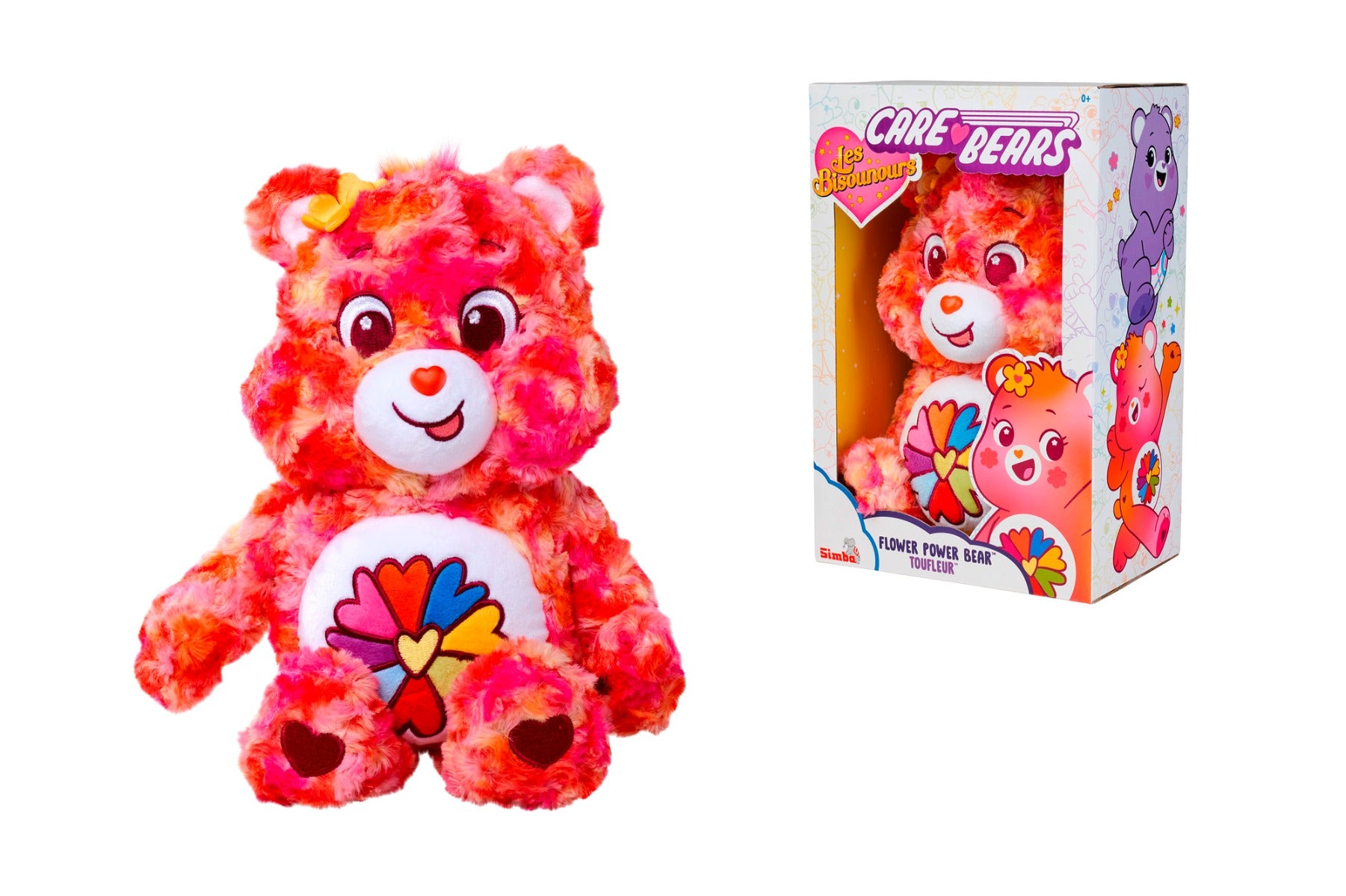 35cm Flower Power Bear Front View