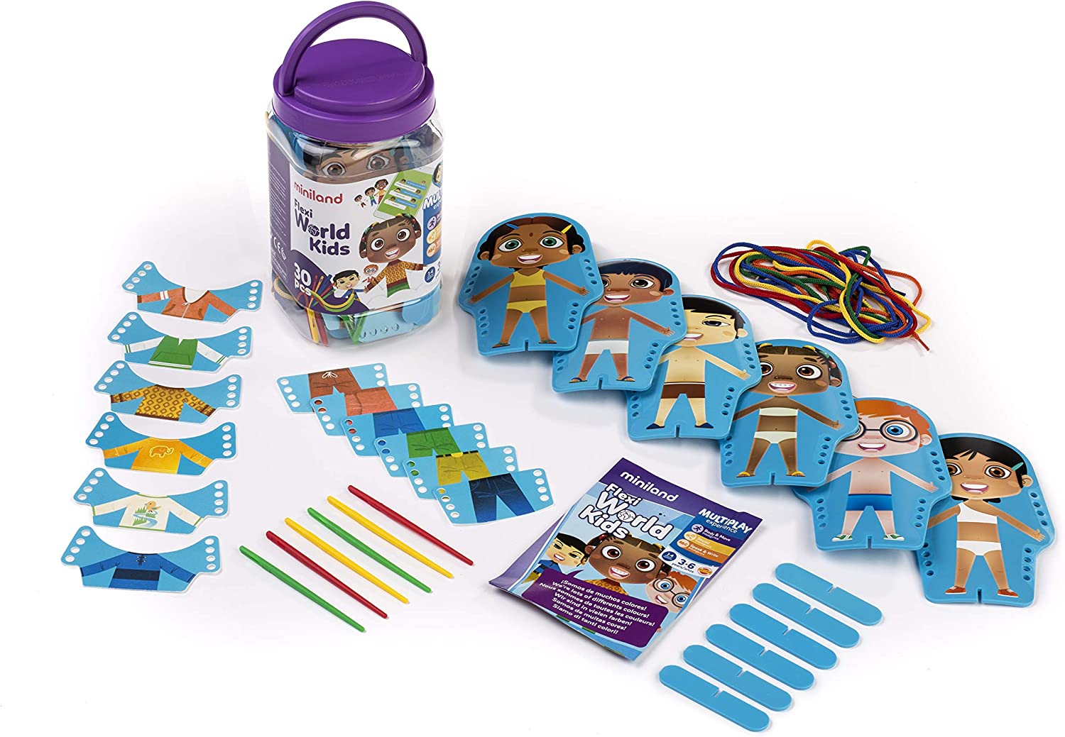 Buy Miniland Educational Flexi World Kids Classroom Set 30pcs | Yallatoys.com