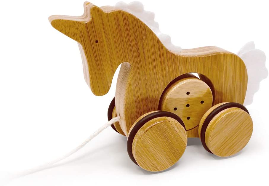 Buy Kinderfeets Bamboo Push and Pull Animal Unicorn | Yallatoys.com