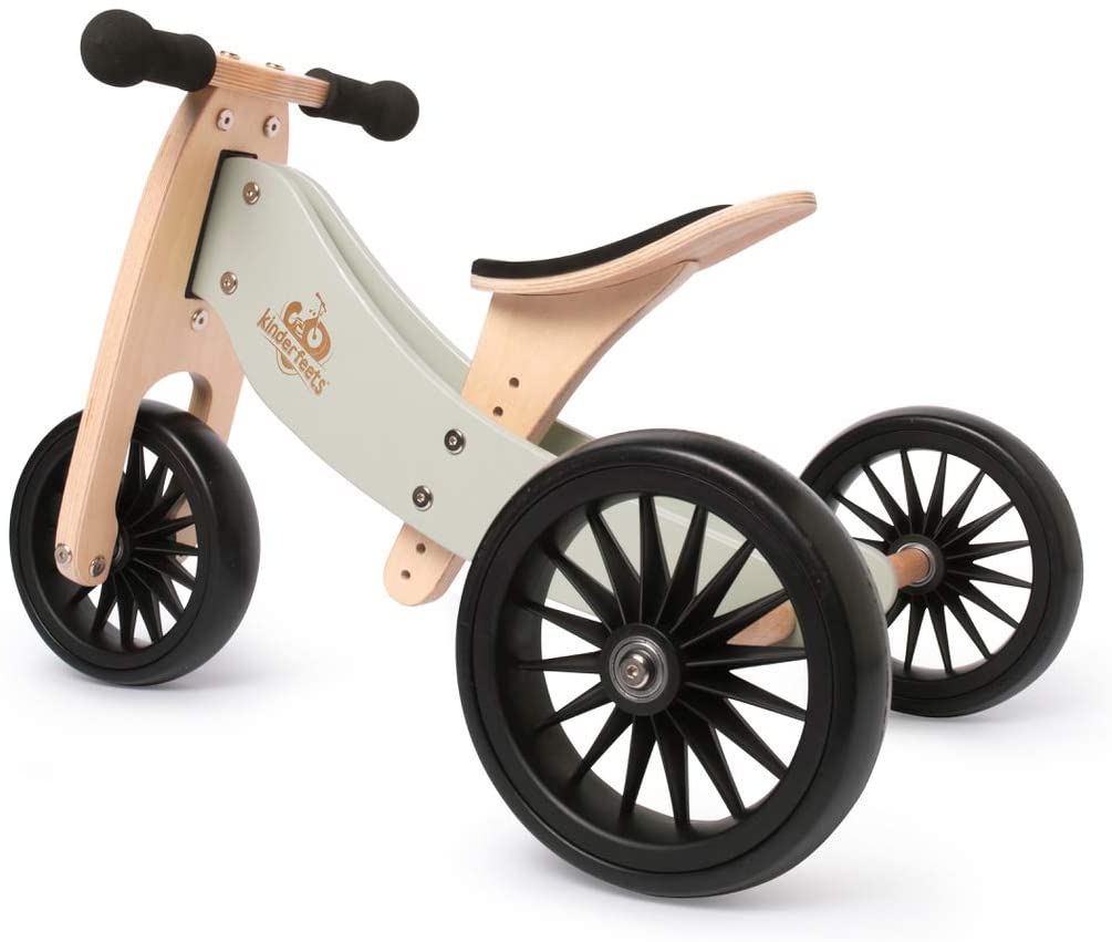 Buy Kinderfeets 2 in 1 Tiny Tot Tricycle & Balance Bike Silver Sage | Yallatoys.com
