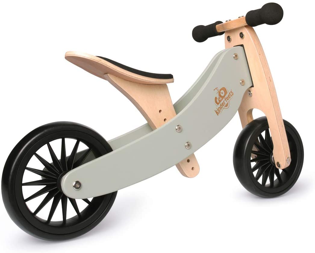 Buy Kinderfeets 2 in 1 Tiny Tot Tricycle & Balance Bike Silver Sage | Yallatoys.com