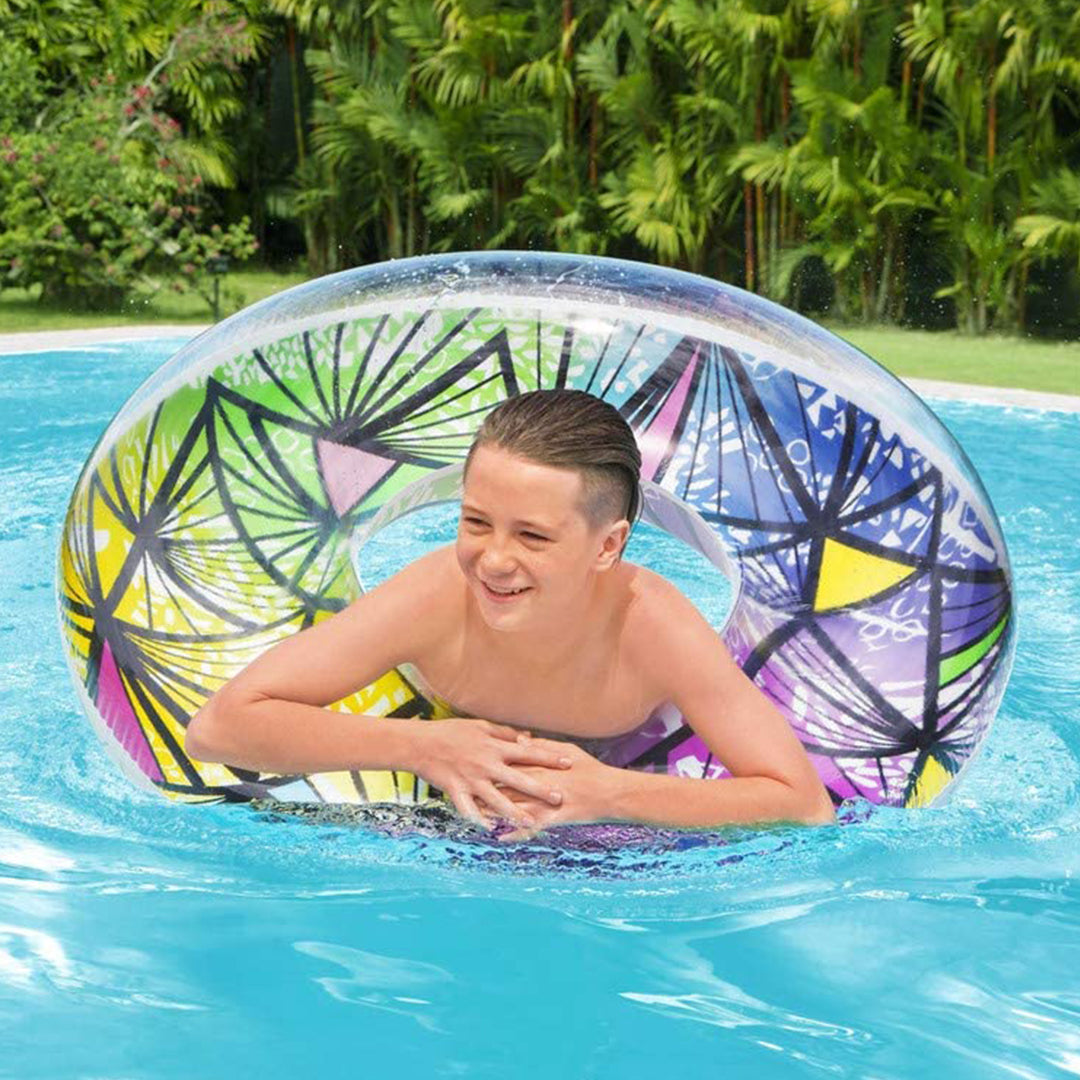 Buy Bestway Stained Glass Swim Ring | Yallatoys.com