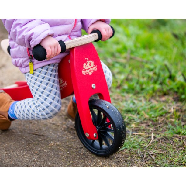 Buy Kinderfeets Tiny Tot 2 in 1 Balance Bike and Tricycle Cherry Red | Yallatoys.com
