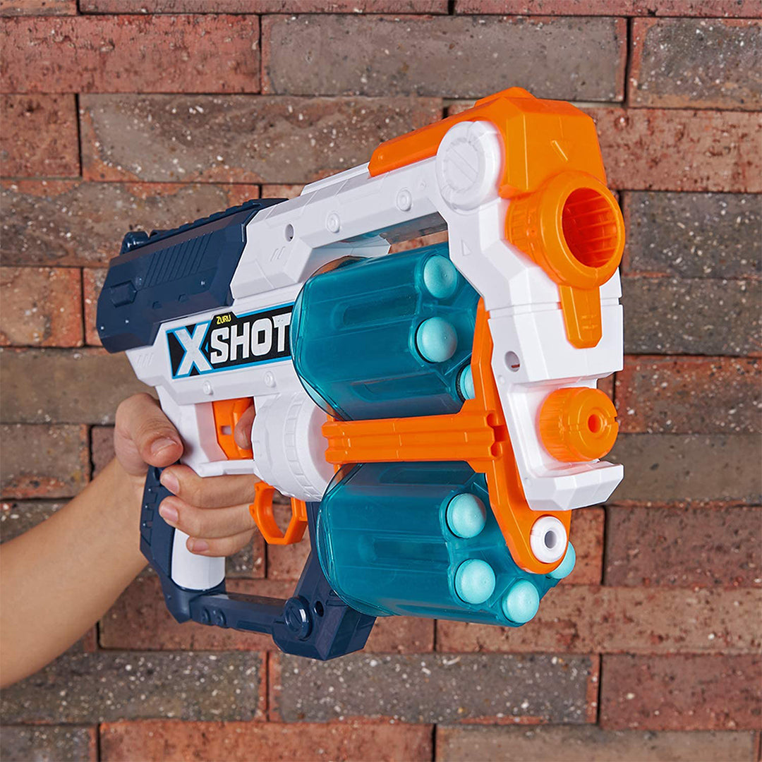 Buy X-Shot Excel Xcess Tk-12 Double Pack Blaster With 6 Cans & 24 Darts | Yallatoys.com