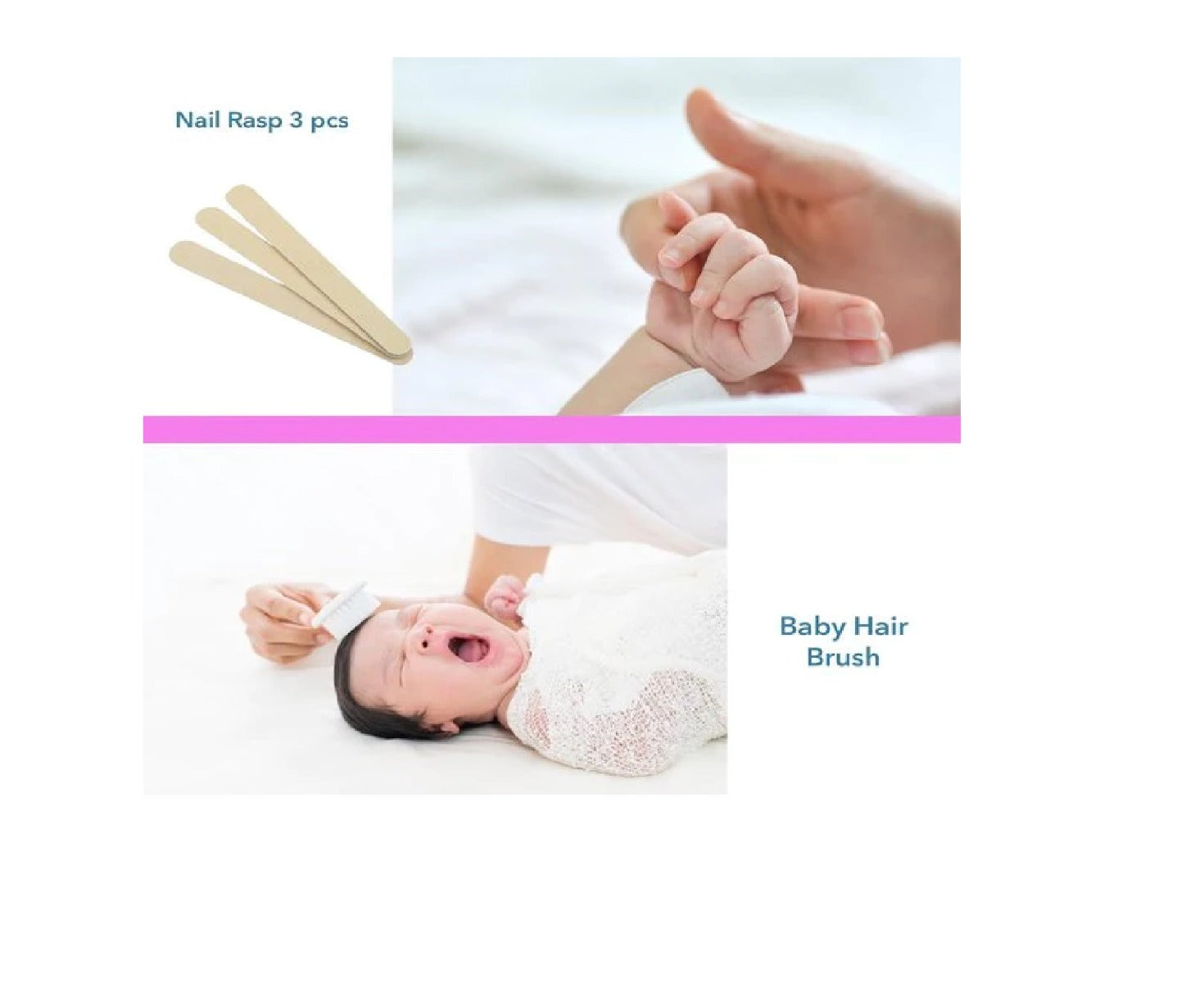 Babyjem Baby Grooming Set Pink 9 Pcs Babyjem Yallatoys