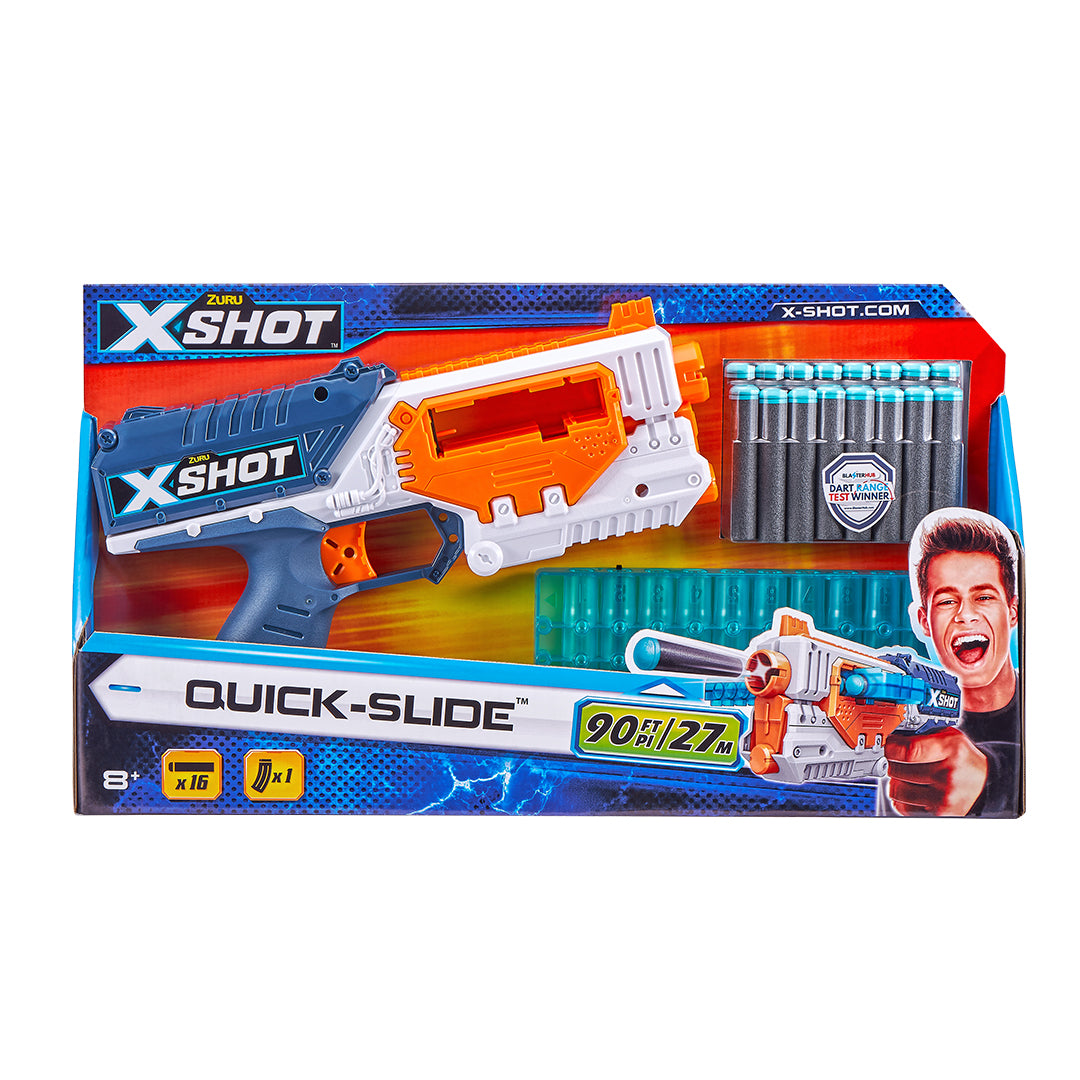 Buy X-Shot Excel Quick-Slide Foam Dart Blaster With 16 Darts | Yallatoys.com