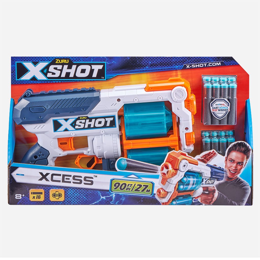 Buy X-Shot Excel Xcess Tk-12 Blaster With 16 Darts | Yallatoys.com